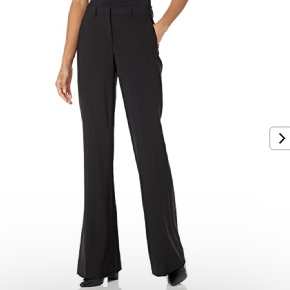 Theory Black Demetria Flared Modern Crepe 2, NWT, size 12